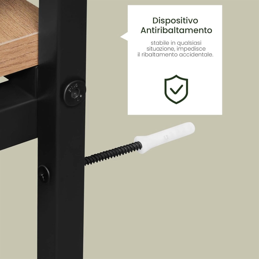 Cesto Portabiancheria, 3 Sacchi in Tessuto Oxford Rimovibili, Porta Biancheria, Struttura in Metallo, per Bagno e Lavanderia, 96x30x71cm, Capacità 40L per Cesto