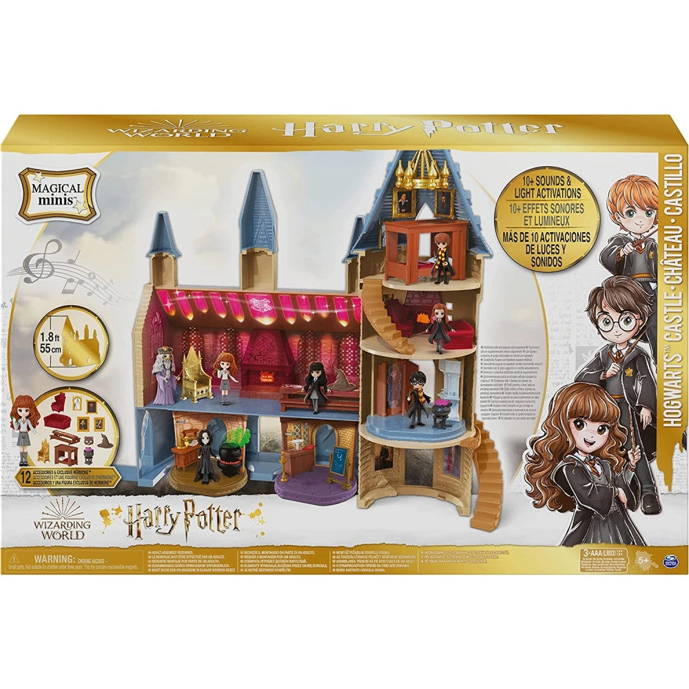 Trade Shop - Castello Di Hogwarts Harry Potter Con 12 Accessori Luci E Suoni Bambola Hermione -