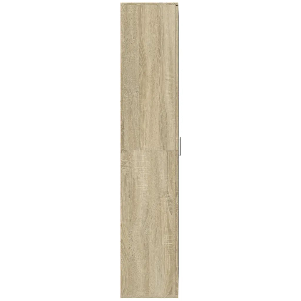 Credenza Rovere Sonoma 70x35x180 cm in Legno Multistrato