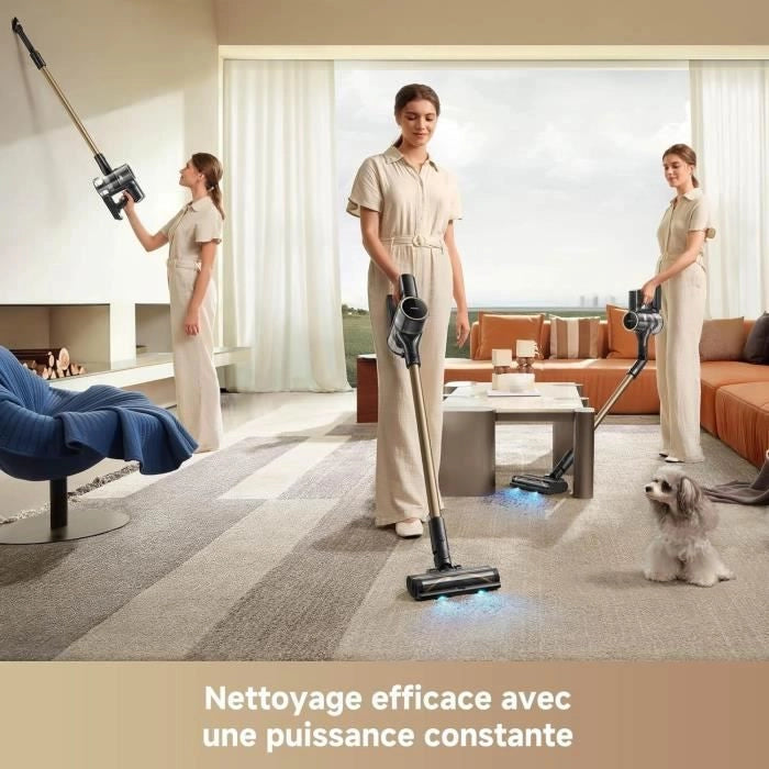 Mova S5 Sense - Aspirapolvere senza fili - Spazzola multisuperficie OptiInsight con design anti-groviglio - Regolazione intelligente