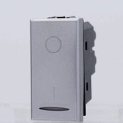 Trade Shop - Interruttore 2p 16a Bipolare 0-1 Silver Compatibile Bticino Axolute Assiale -