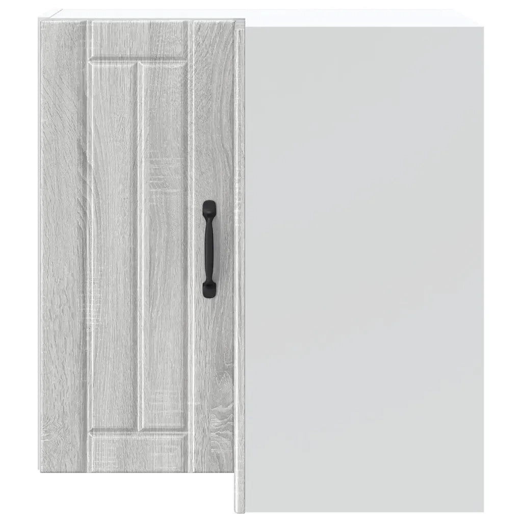 Mobile angolare da cucina Lucca 57 x 57 x 60 cm salvaspazio design moderno in legno composito grigio 02_0050208