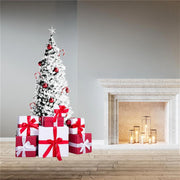 MAURY'S ALBERO DI NATALE EXTRA SLIM 240 CM INNEVATO CON 957 RAMI