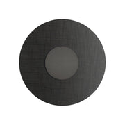 SOLARIS Applique 12W 3000K CRI90 IP20 - Struttura Titanio con Paralume Antracite in Tessuto, Lampada da Parete Design - Rossini Group