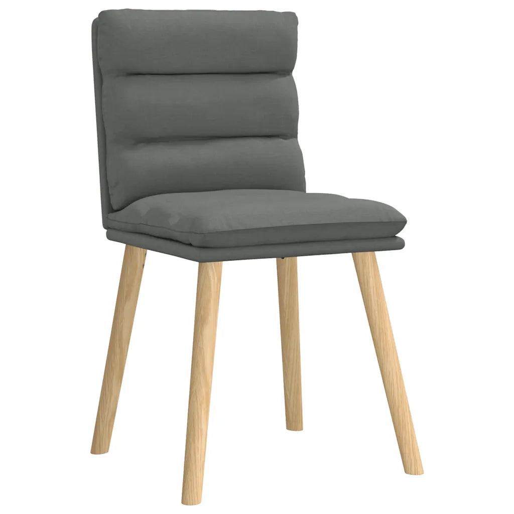 vidaXL Sedie da Pranzo 6 pz Grigio Scuro in Tessuto