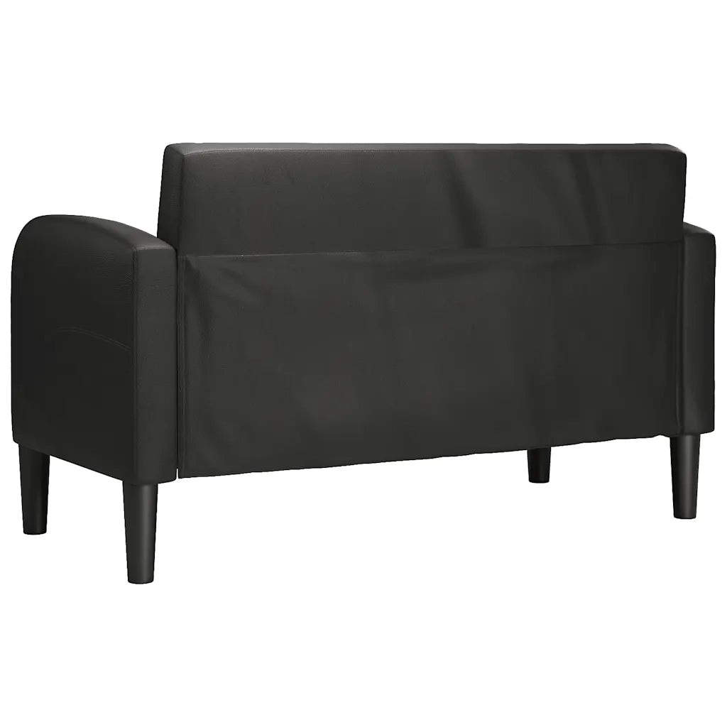 vidaXL Divano Divanetto Nero 110 cm in Similpelle