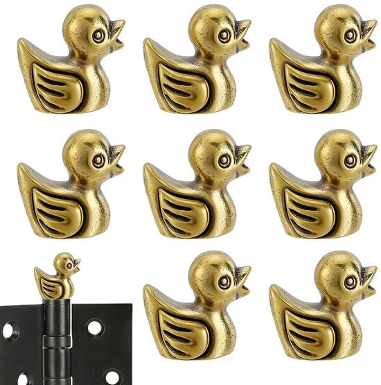 Scharnierkop 8 pezzi - Messing Unico - Finitura dorata antica - Decorativo topper - Verzamelbeeldjes - Dimensioni compatte 14,5 x 10,5 x 14,5 mm - Decorazione