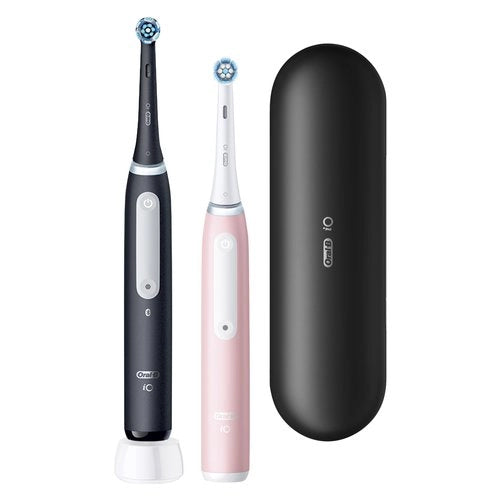 Oral-b io3 duo adulto spazzolino a vibrazione nero, rosa, bianco - 731857