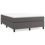 Letto matrimoniale | Letto per adulti | Struttura Letto a Rete a Molle Grigio 140x190 cm in Similpelle