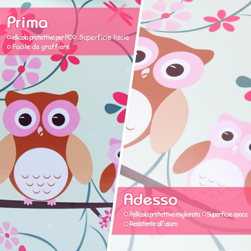 Set di Valigia per Bambini, 16" Valigia+ 12" Zaino, 2 Pezzi, con Ruote Girevoli a 360° e Maniglia Retrattile, Ideale per Viaggiare in Modo Comodo e Divertente (Modello 5)