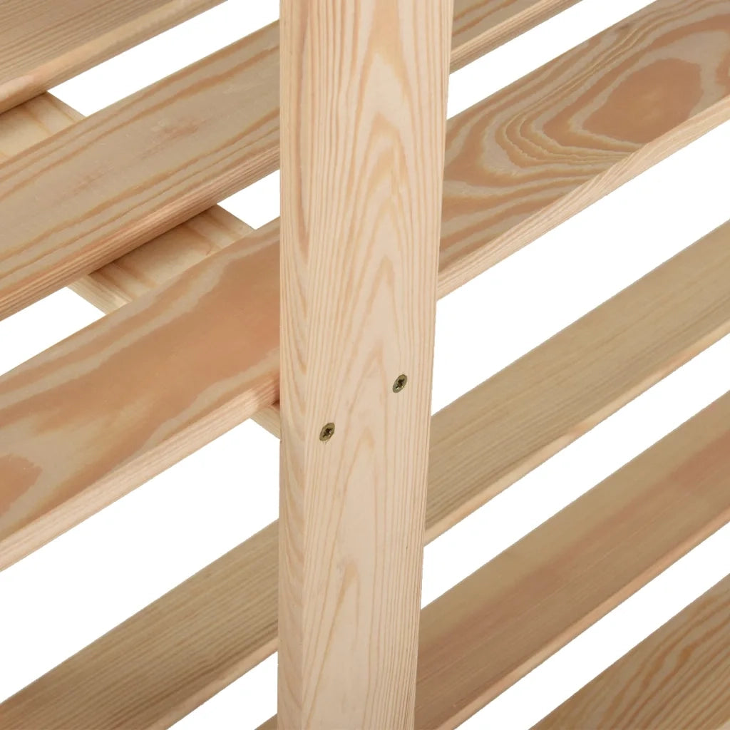 Scaffale a 5 Livelli 170x28,5x170 cm in Legno Massello di Pino cod mxl 44324