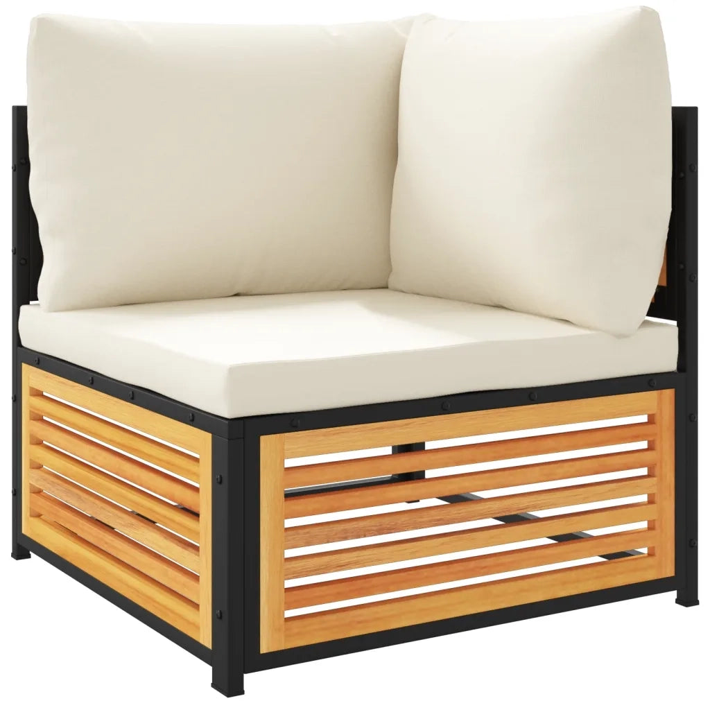 Set Divani da Giardino 10pz con Cuscini Legno Massello Acacia 3214923
