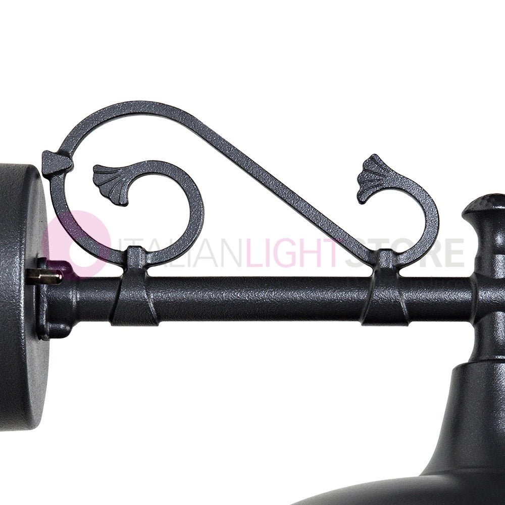 POGGIOPIANO Lanterna a parete L. 35 Applique per Esterno Piatto d.25