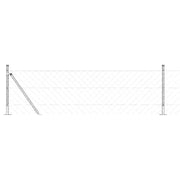 Palo della recinzione | Pannello per recinzione Argento 10 x 0,4 m (maglia 60 x 60 mm)