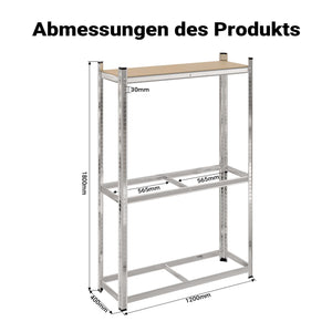 Scaffale portagomme fino a 795 kg 180x120x40cm per 8 pneumatici Per officina gommista