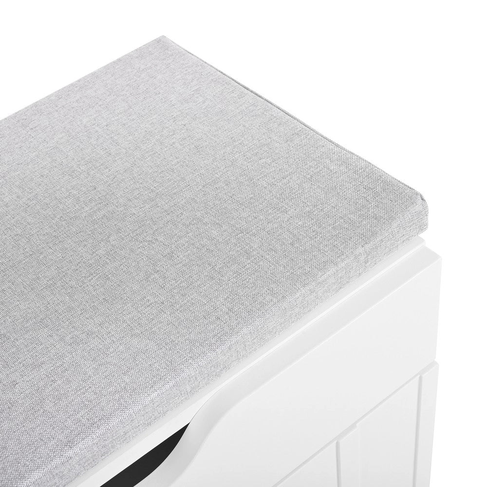 Scarpiera con Panca e Cassetto, 3 Ante ¨C MINIMAL ¨C Bianco, Salvaspazio Ingresso