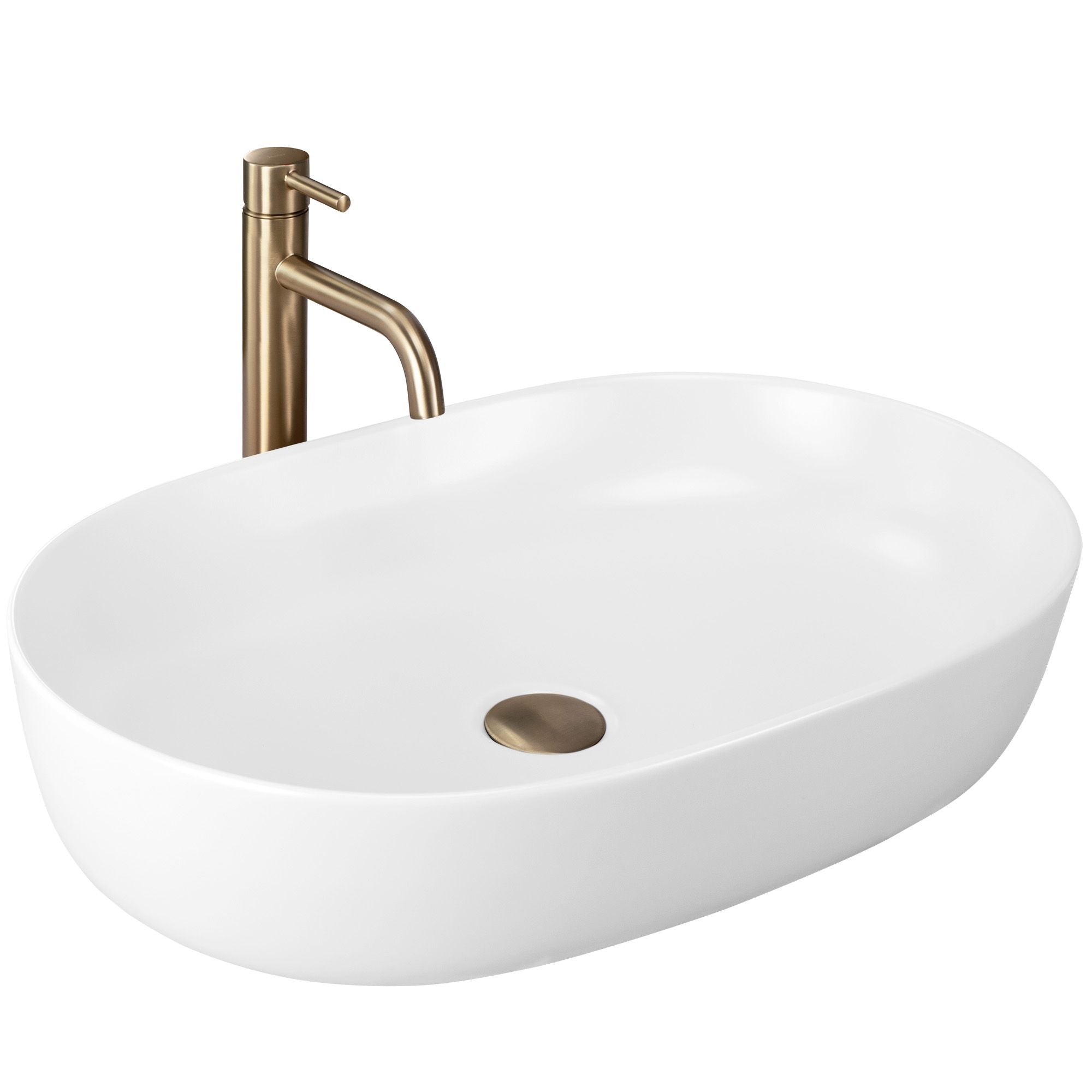 Lavabo Da Appoggio Rea Cleo 61 White Matt