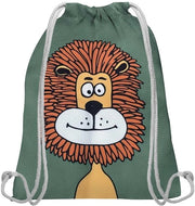Borsa Sportiva Leggera per Bambini - Design Schiocco di Leone - Chiusura a Corda
