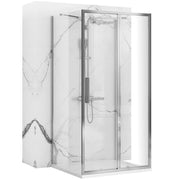 Cabina Doccia A Parete Rea Rapid Slide Chrome 110x90