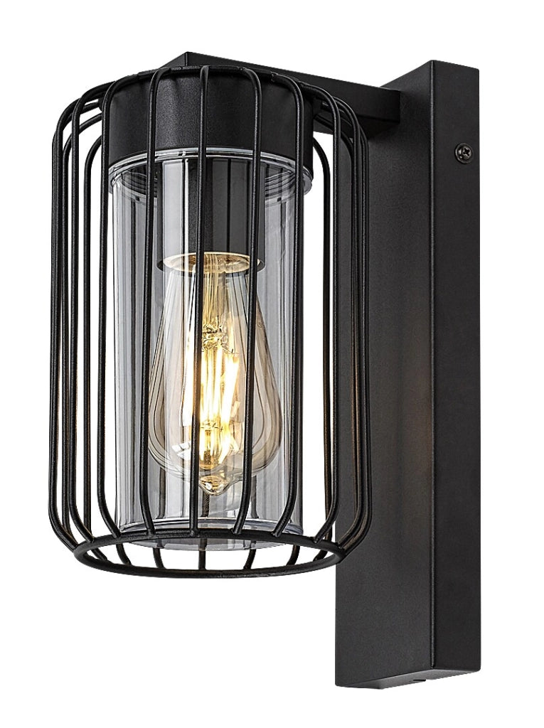 Applique esterna industriale nera E27 IP44 Tarpa Rabalux