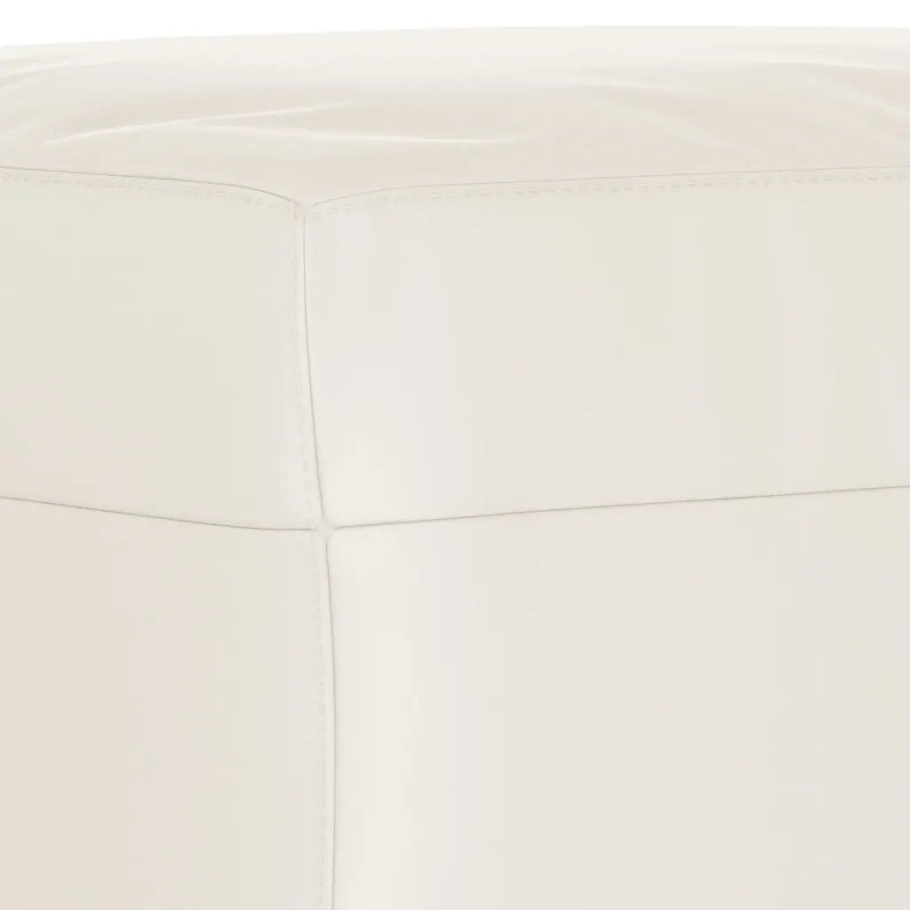 Panca-Sgabello beige 100x35x41 cm in Microfibra