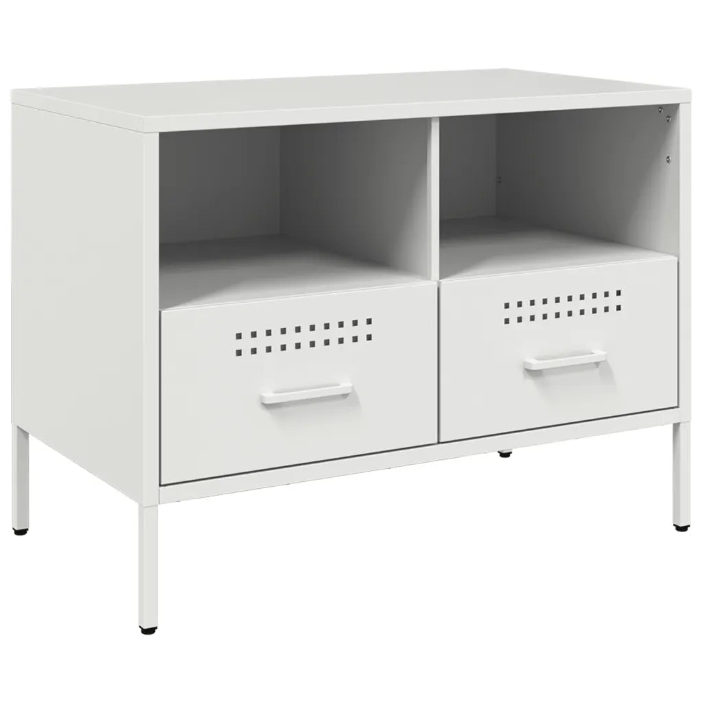 Mobili TV 2pz Bianchi 68x39x50,5 cm in Acciaio