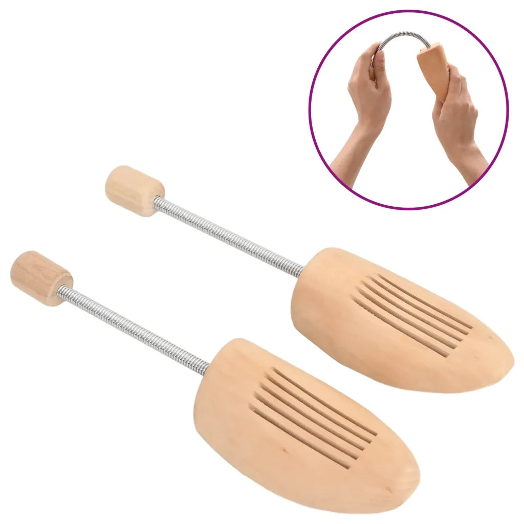 Tendiscarpe 2 Paia EU 39-42 Legno Massello di Loto CFW3645237