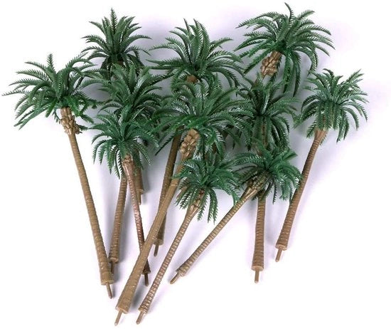Coltivazione di Coccolobo Kunstmatige - 15 pezzi - Ideale per la Decorazione - Verde - Pianta Artificiale - Per Paesaggio DIY - Coltivazione di Foresta Artificiale