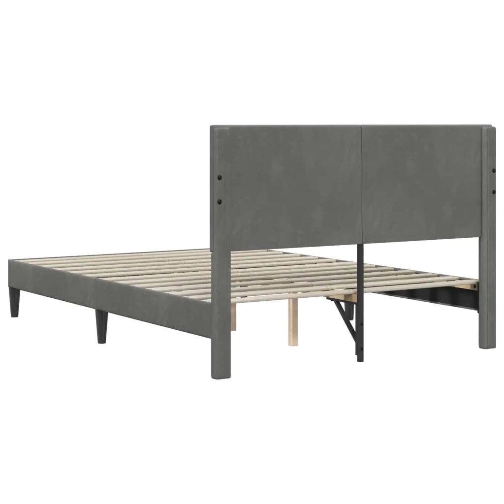 Struttura del letto Grigio Scuro 140 x 200 cm Velluto 42027668