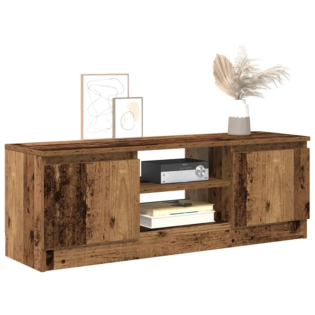 Mobile Porta TV Legno Antico 102x30x36 cm Legno Multistrato 855854