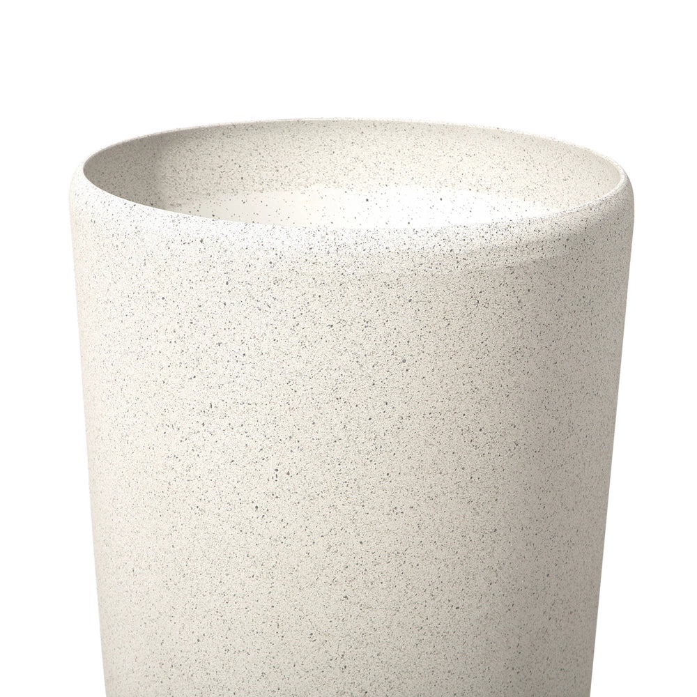 Vaso per fiori Fioriera alta in pietra beige 75 x ø 39 cm Accessori decorativi per interni e esterni moderni e minimalisti