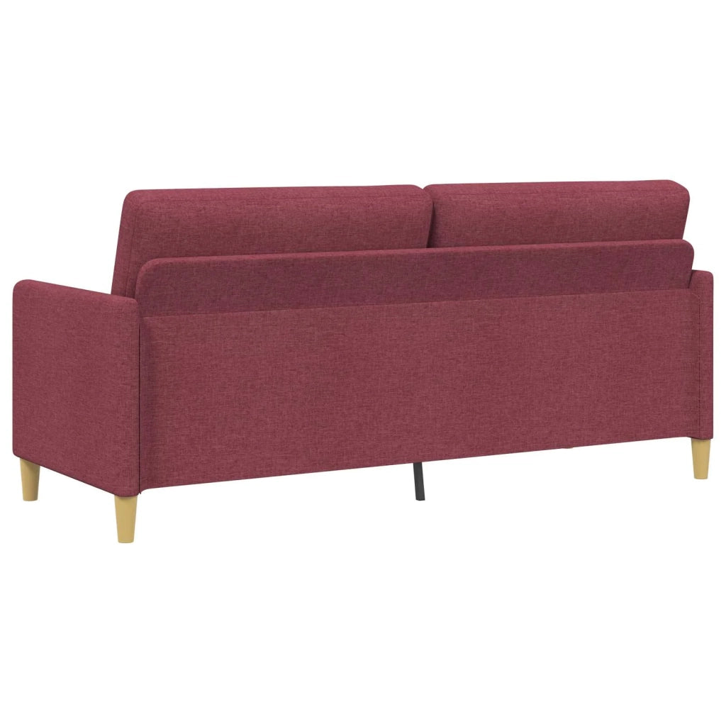 Divano con Storage Rosso Vino 192 x 78 x 87 cm Poliestere 42036978