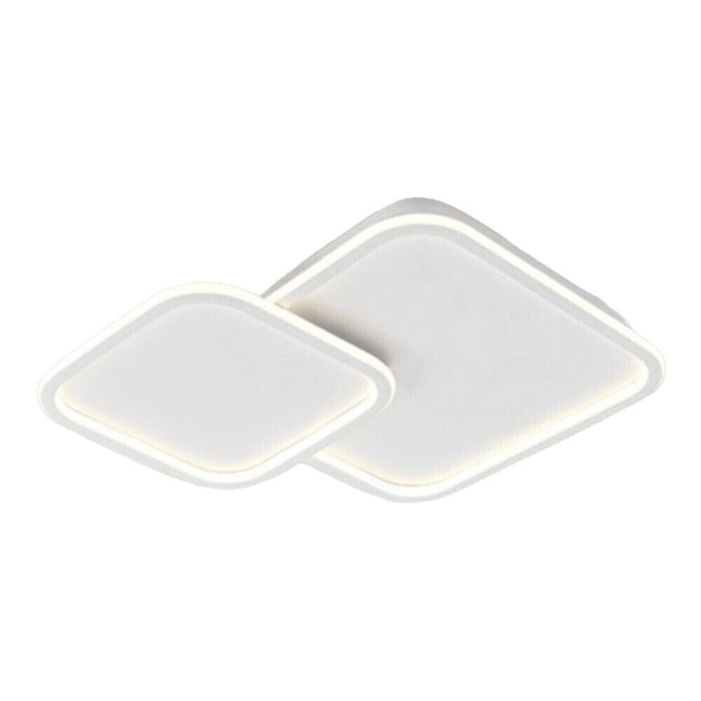 Plafoniera lampada soffitto moderna a led 60w bluetooth cambia 3 tonalita luce dimmerabile con telecomando