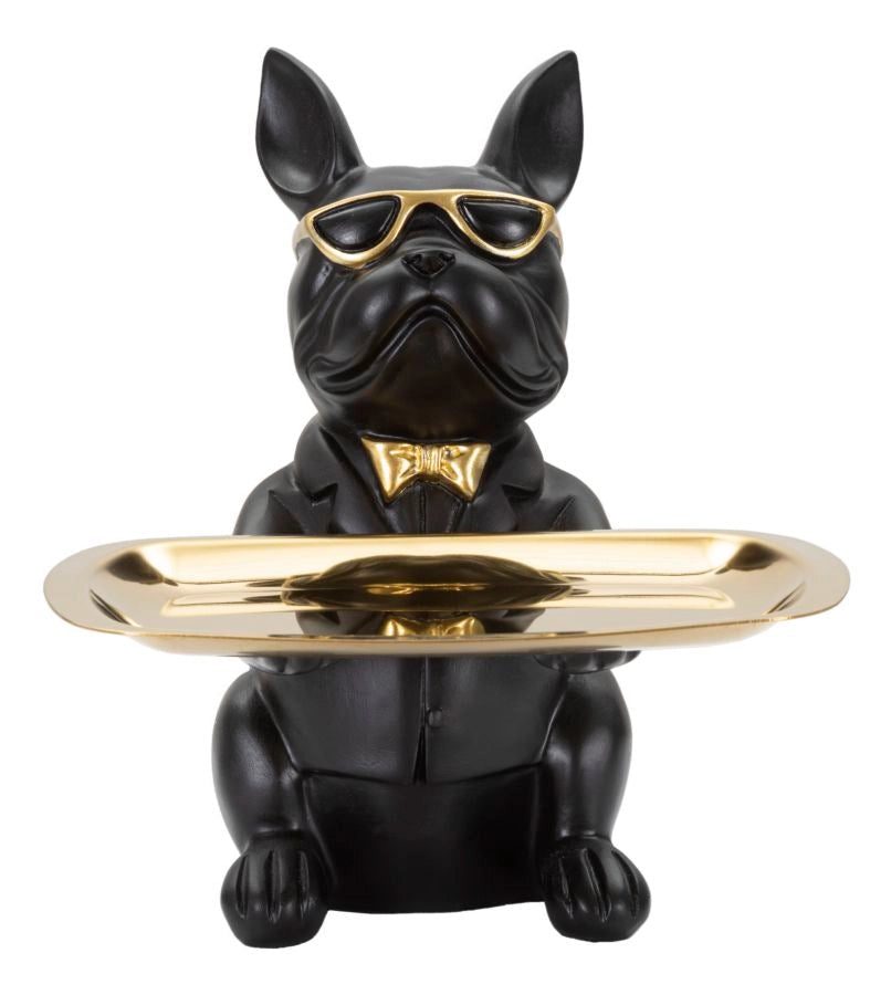 Bull Dog Svuota Tasche 19x23,5x20 cm in Poliresina Nero/Oro