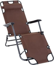 Sedia da Spiaggia Inclinabile - Sedia da Spiaggia Opportuna - Sedia da Spiaggia per Adulti - Sedia da Spiaggia Regolabile - Beige