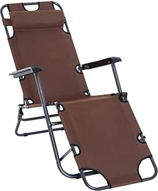 Sedia da Spiaggia Inclinabile - Sedia da Spiaggia Opportuna - Sedia da Spiaggia per Adulti - Sedia da Spiaggia Regolabile - Beige