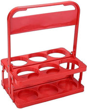 Portatile con maniglia per contenitore di bottiglie - Carriera per 6 bottiglie - Contenitore portatile per bottiglie per bar e picnic
