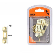 Trade Shop - Set 6 Pezzi Ganci Dorati Per Quadri Quadro Cornici Appendere Parete 6 Cm 07521 -