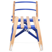 Slitta Pieghevole con Schienale 110 cm in Compensato 93700