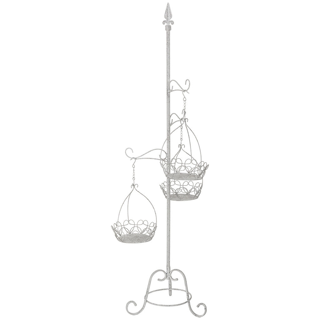 Portavasi in metallo per 3 vasi 43,82x38,74x169,55h cm
