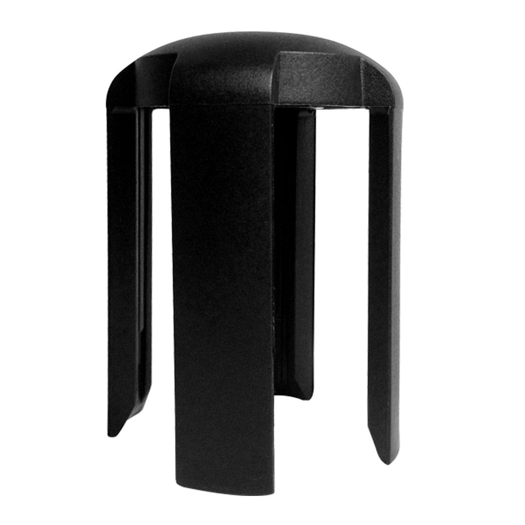 Porta Avvisi per Colonnina A3 Verticale in ABS e Metallo Nero con Plexiglass Trasparente