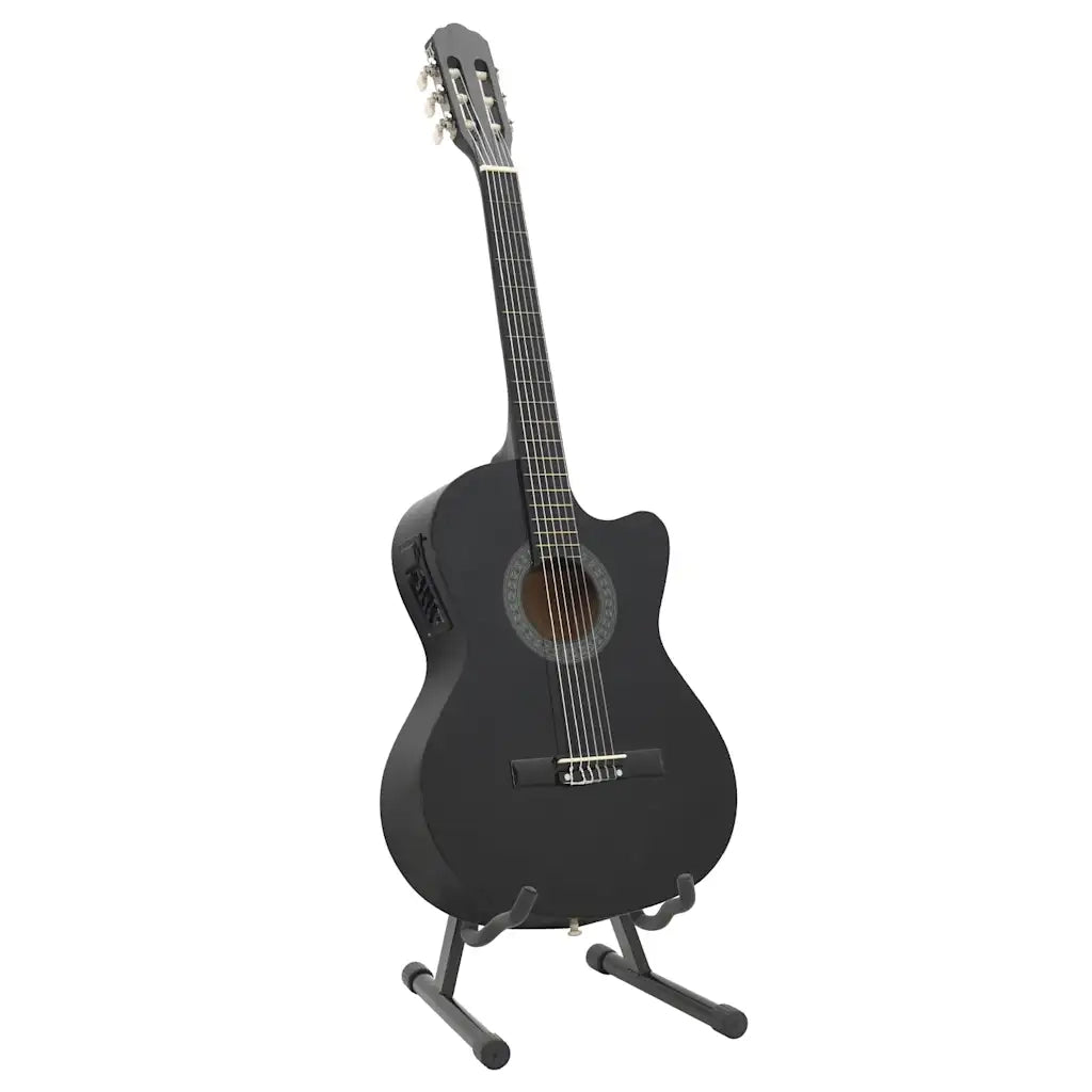 Set Chitarra Western 12 pz con Equalizzatore e 6 Corde Nera CFW5411770