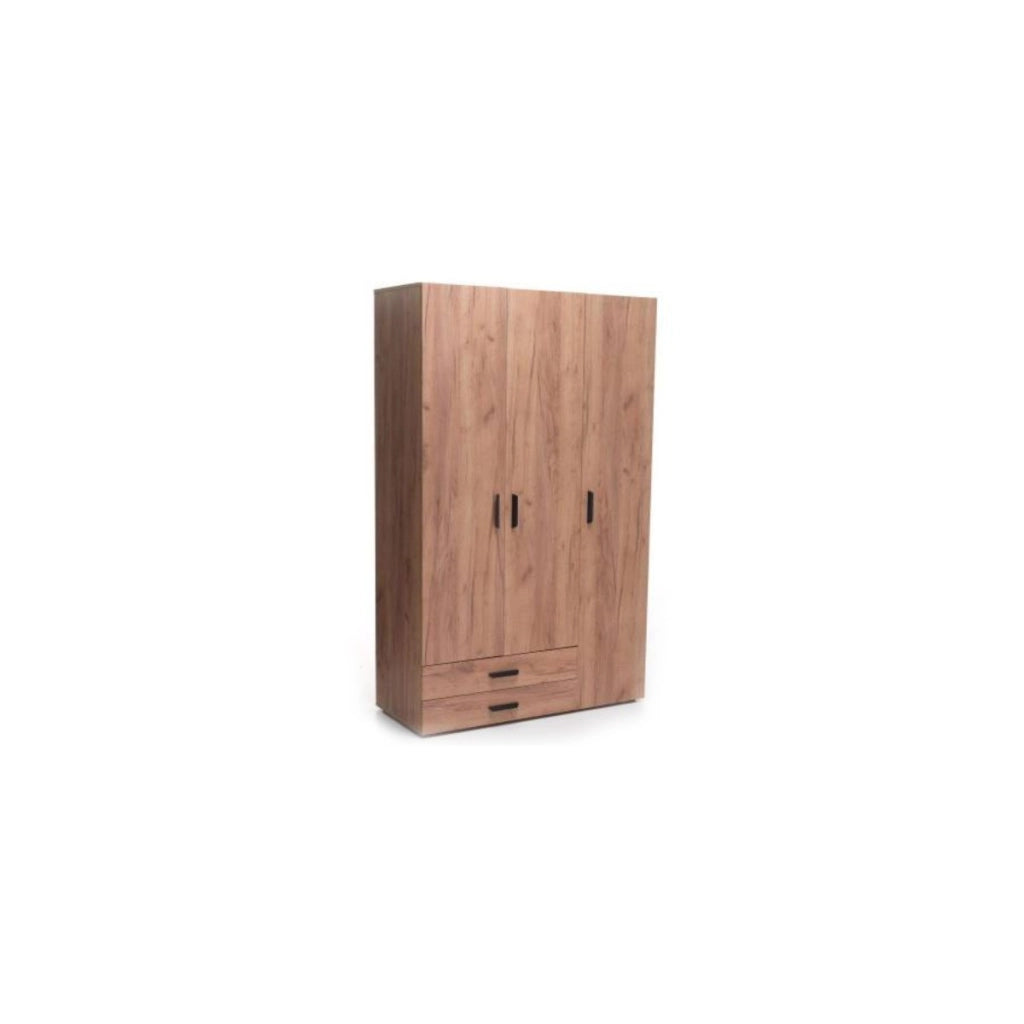 Armadio London 3 ante rovere/quercia cm 120x50x193h