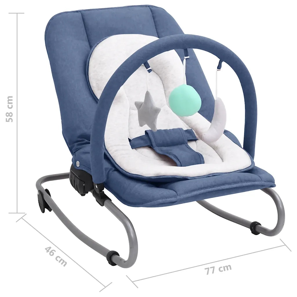 Sdraietta per Neonato Blu Marino in Acciaio 10256