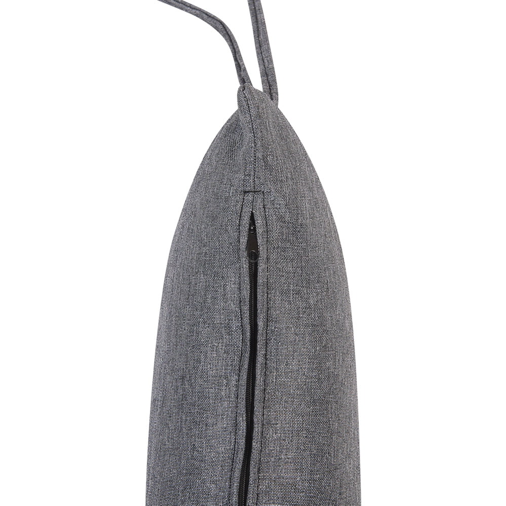 Sedia sospesa poltrona pensile in rattan grigio senza supporto a forma curva per interni-esterni Boho