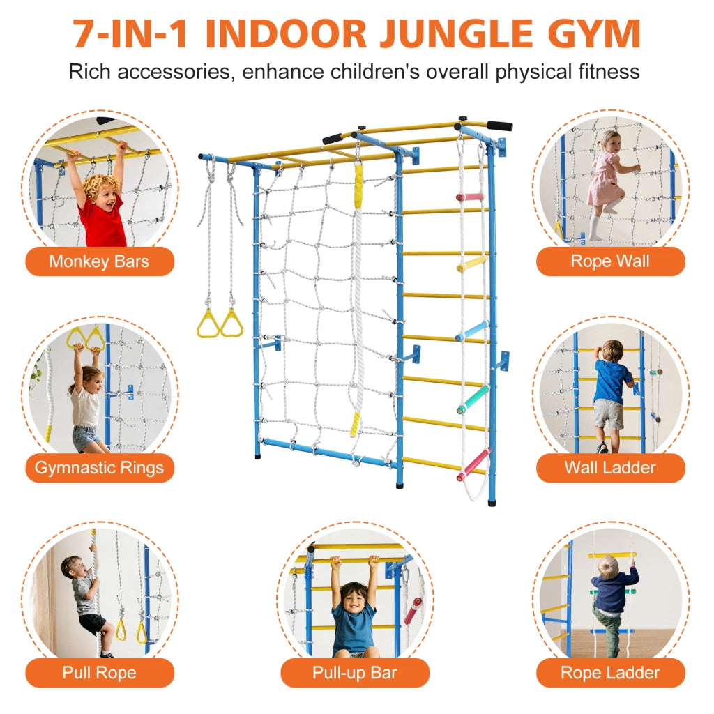GIOCO DA ARRAMPICATA INDOOR Multifunzione Blu in acciaio al carbonio
