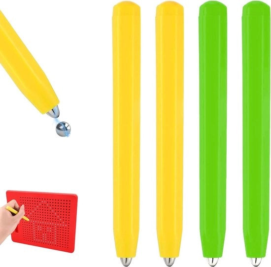 Magnetizzatori per lavagna - 4 pezzi di penne di riserva magnetiche - penne per lavagna magnetiche - penne magnetiche variabili - per bambini - magnetizzatore per lavagna