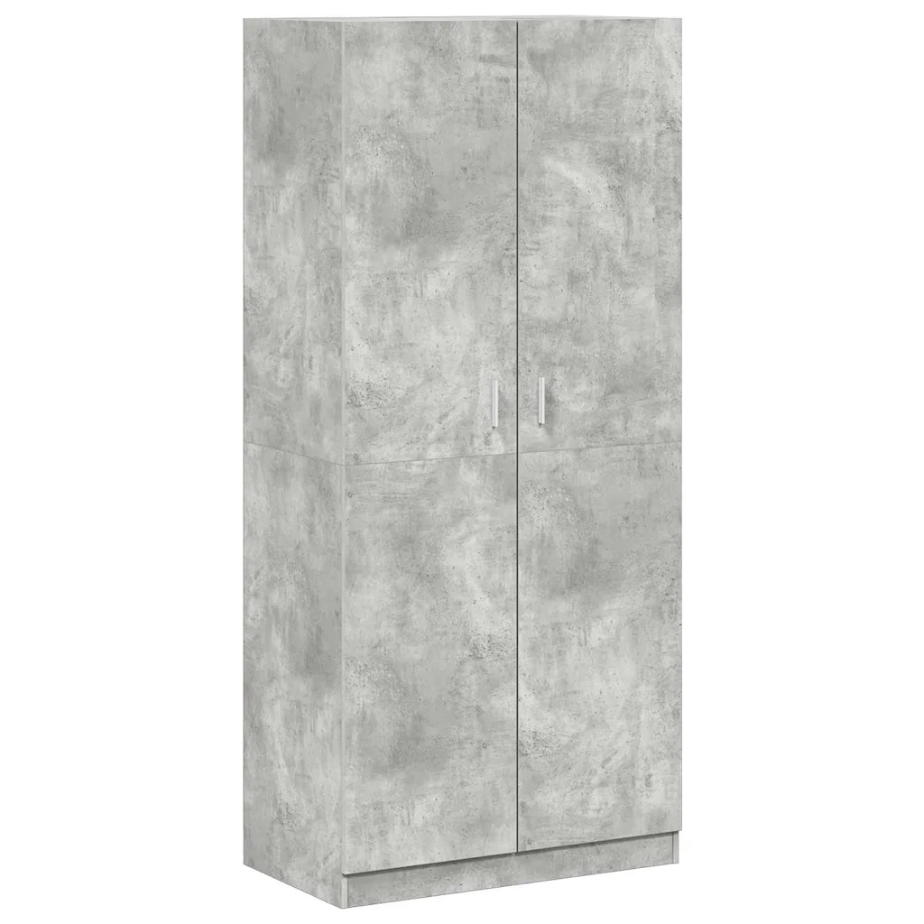 Armadio Grigio Cemento 90x52x200 cm in Truciolato cod mxl 75363