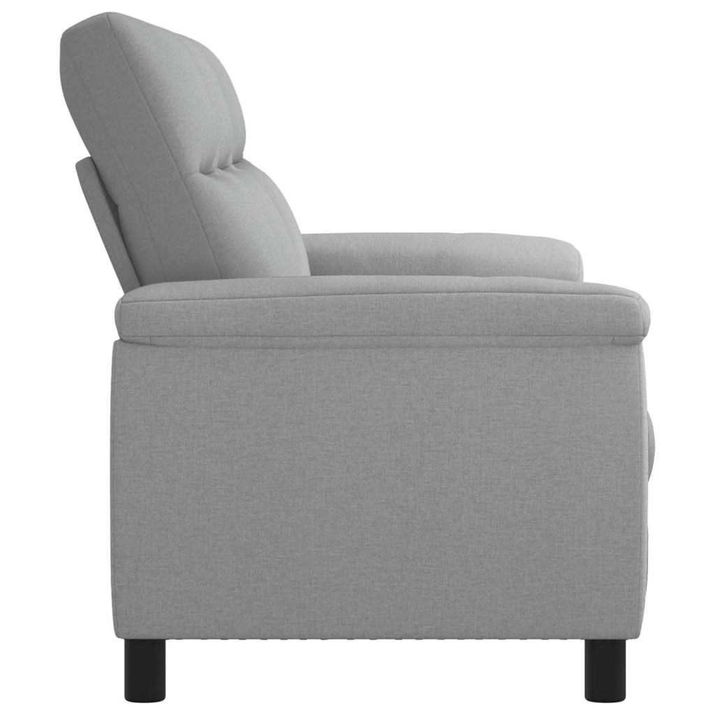 Divano Grigio Chiaro 214 x 90 x 95 cm Tessuto 42040964