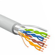 Cavo rete lan cat 5 schermato f/utp metri 25 sezione 24awg 4 coppie twistate
